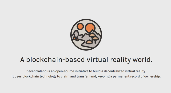 Decentraland — вселенная виртуальной реальности на принципах Bitcoin.