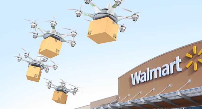 Walmart задействует блокчейн для доставки товаров дронами.