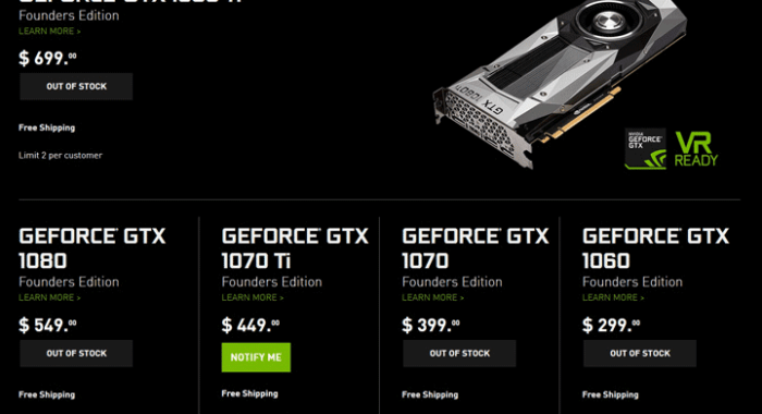 Nvidia просит розничных партнёров ограничить продажу видеокарт майнерам