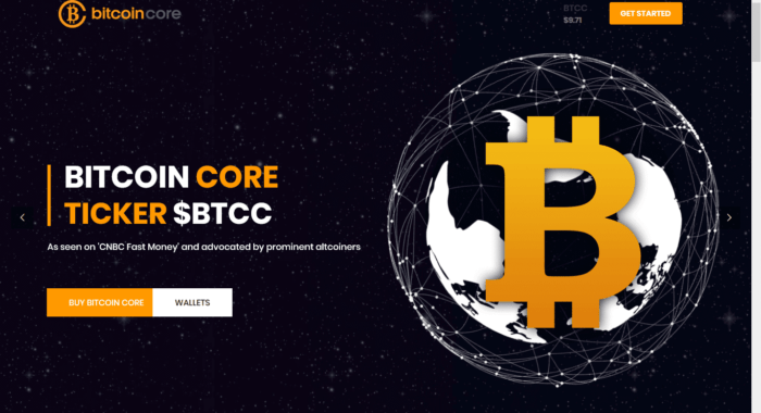 Случилось: появился альткойн Bitcoin Core (BTCC)