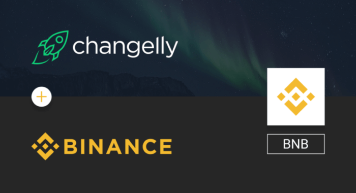 Платформа Changelly листит Binance Coin