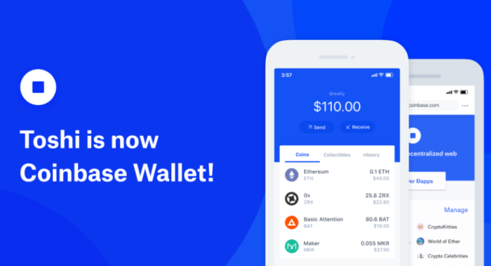 После ребрендинга биткоин-кошелек Toshi получил название Coinbase Wallet