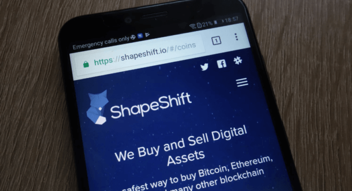Новый сервис ShapeShift обменивает биткоины на другие криптовалюты