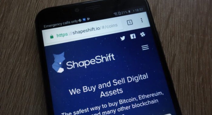 Криптовалютный обменник ShapeShift меняет политику сервиса работать с клиентом без учетной записи
