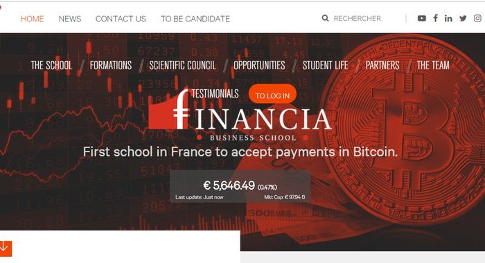 Парижская бизнес-школа обучает за биткоины