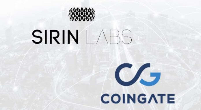 Платежный сервис CoinGate для смартфона Finney