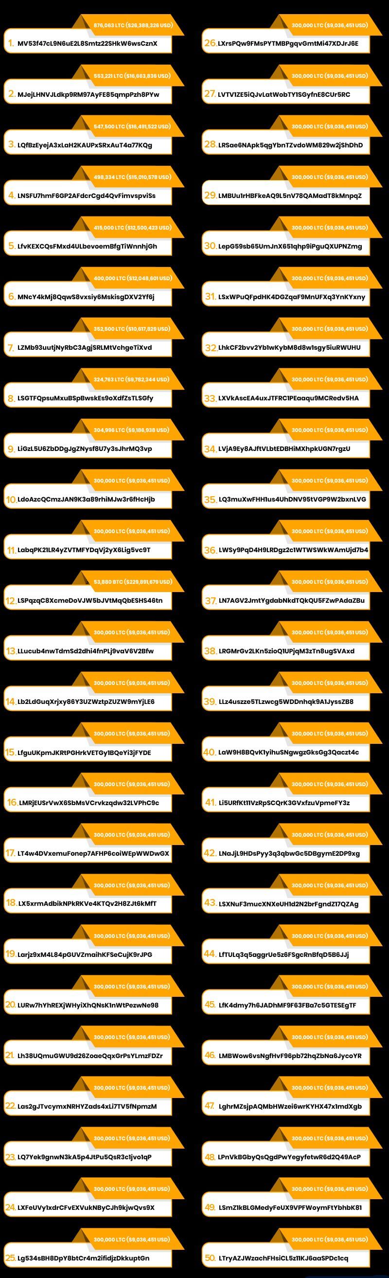Top_50_Richest_Litecoin_Addresses