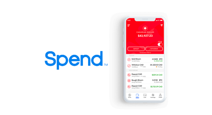 Биткоин-кошелек Spend с дебетовой картой Visa