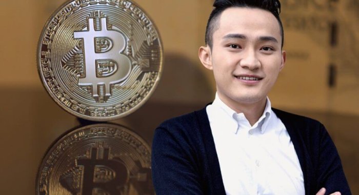 Джастин Сан предсказал цены на биткоин