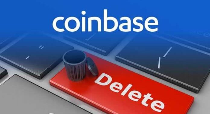 Удаление акаунта с Coinbase сопряжено с проблемами