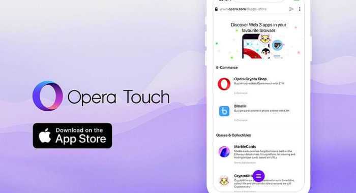 Opera запустила блокчейн-браузер для iOS