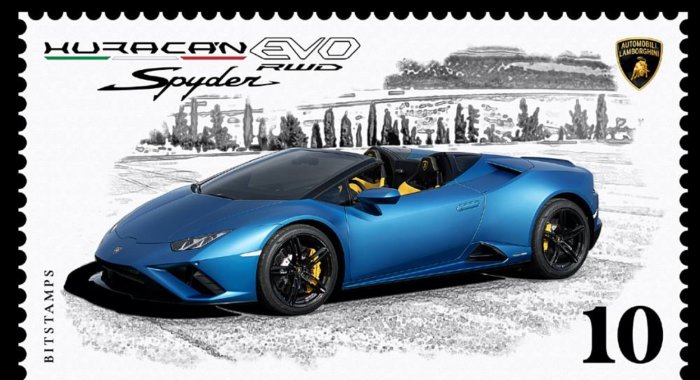 Lamborghini запустил цифровые марки на блокчейне