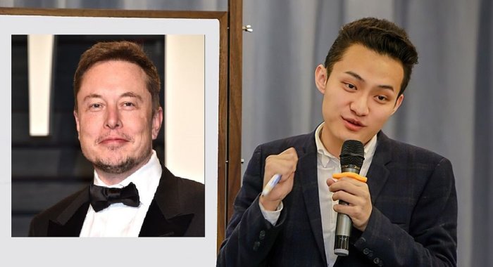 Джастин Сан предлагает купить Илону Маску купить BTC