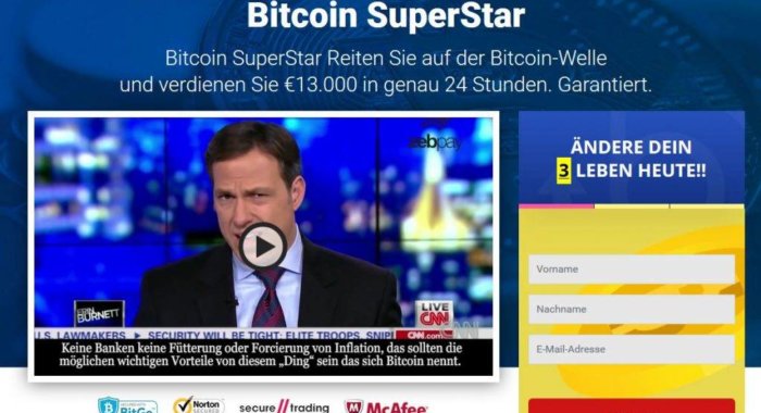 Осторожно, новый скам: Bitcoin Superstar