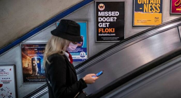 Монета Floki разместила рекламу на общественном транспорте Лондона