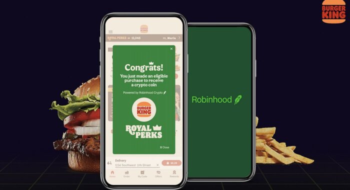 В рамках акции Burger King и Robinhood раздадут криптовалюту, включая 20 BTC
