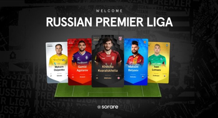 На платформе Sorare появились NFT российской Премьер-Лиги