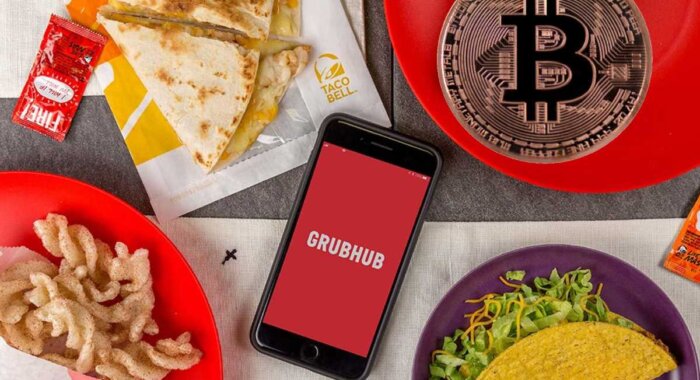 Заказы еды принесут клиентам Grubhub вознаграждения в биткоинах