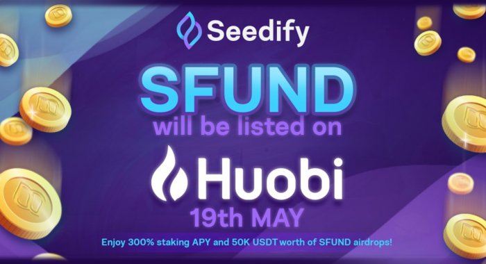 SFUND попала в листинг криптобиржи Huobi Global, торги начнутся 19 мая