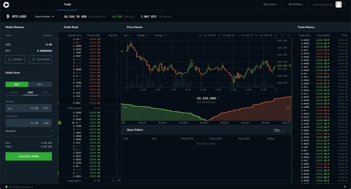 coinbase-pro-interface