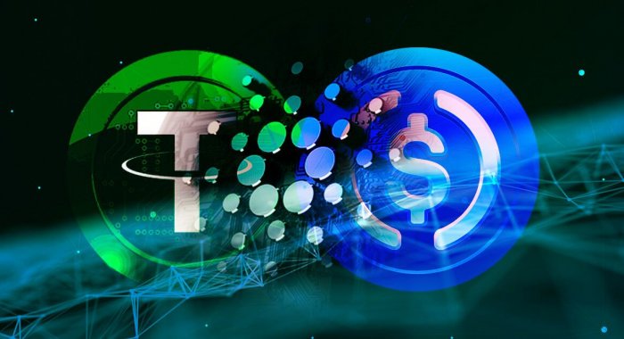 Трейдеры массово обменивают стейблкоины USD Coin на Tether