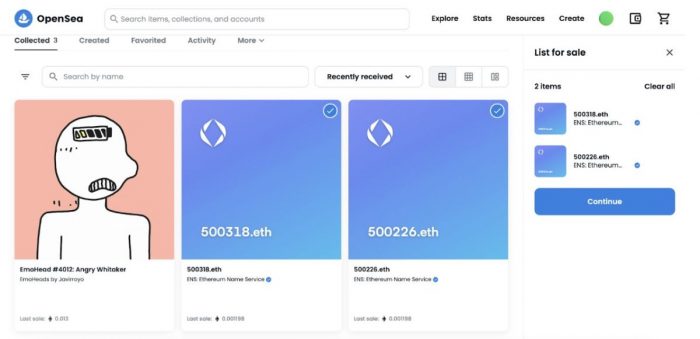 nft-bulk-sale-opensea