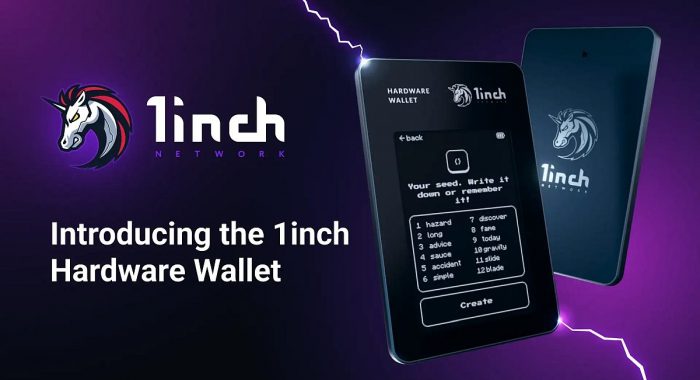 Агрегатор DEX 1inch Network выходит на рынок аппаратных кошельков