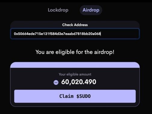 sudo-airdrop-claim