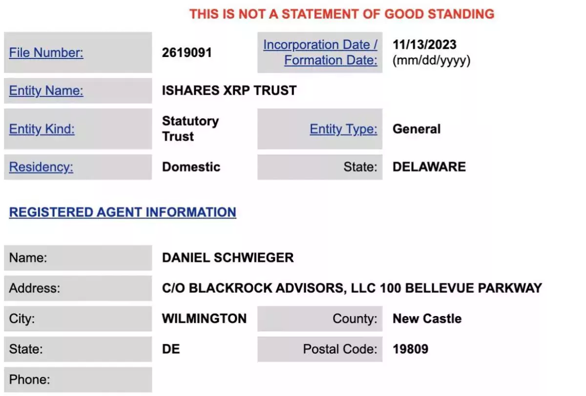 ishares-xrp-trust-application