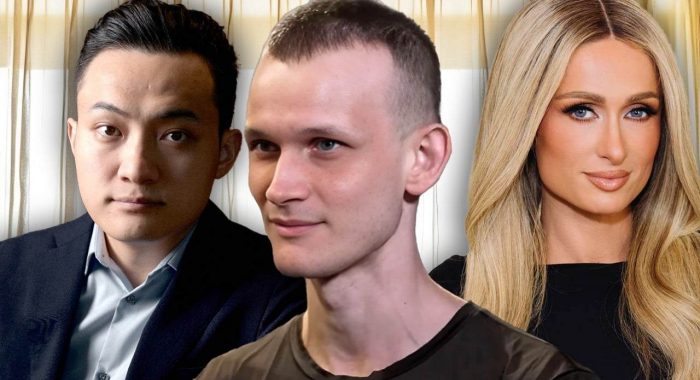 Какими суммами в криптовалюте владеют Джастин Сан и Виталик Бутерин?