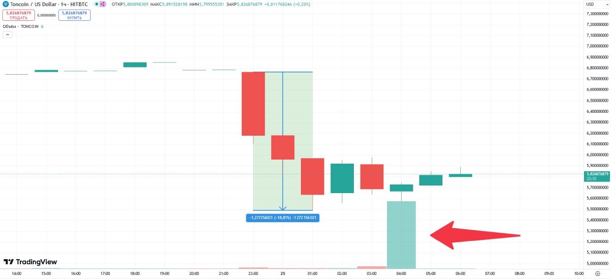 toncoin-price-drop-durov-arrest