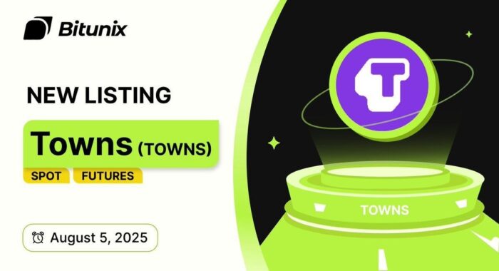 Bitunix добавила Towns, токен протокола для создания децентрализованных мессенджеров и соцсетей