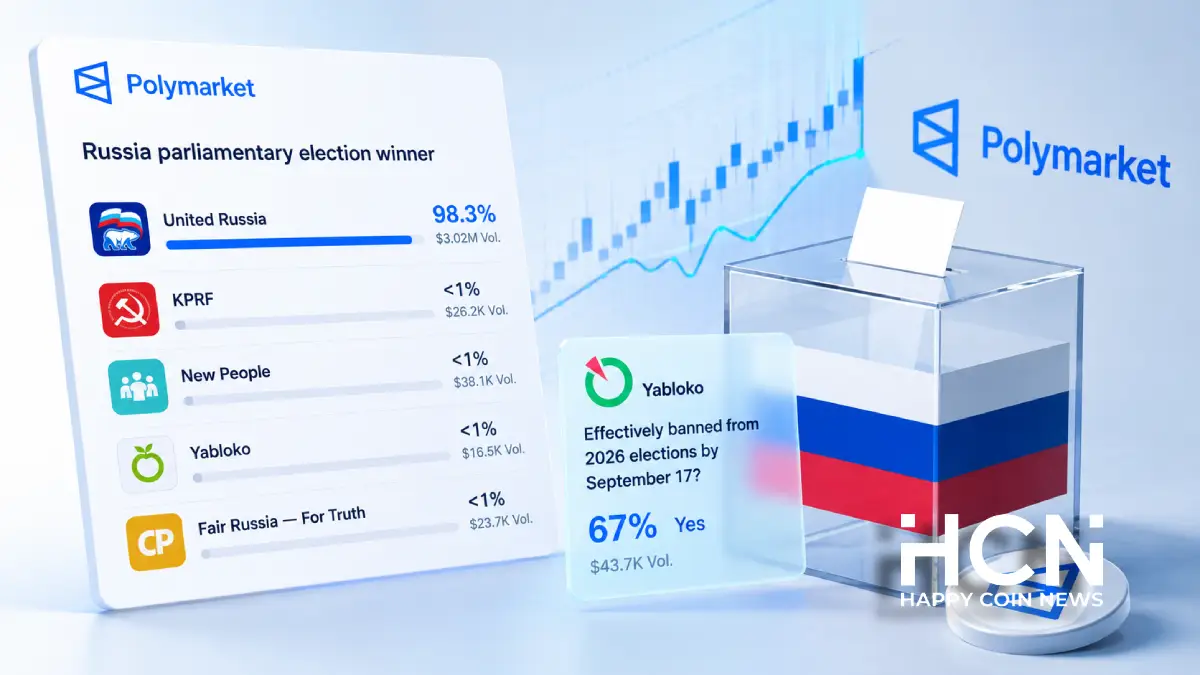 Polymarket почти не оставляет интриги по выборам в российскую Госдуму