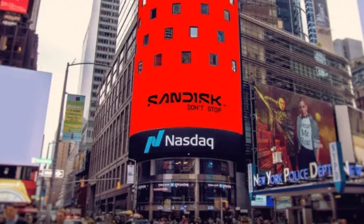 Акции производителя носителей информации SanDisk стремительно растут в цене