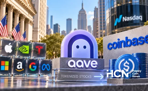 Токенизированные акции Coinbase начали использоваться в качестве залога в Aave