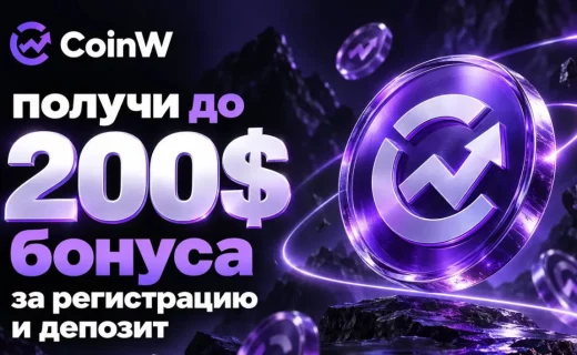 CoinW запустила акцию для новых пользователей с бонусами до 200 USDT
