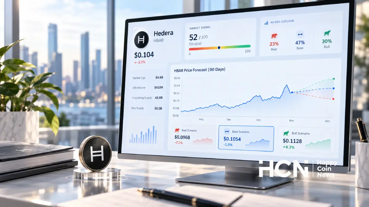 Прогноз цены Hedera HCN AI Analyst на 90 дней: нейтральный тренд вероятнее бычьего