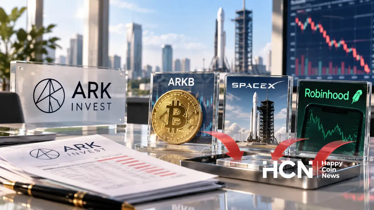 ARK Invest продала акции биткоин-ETF, SpaceX и Robinhood на фоне оттока из криптофондов