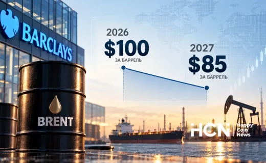 Аналитики Barclays прогнозируют удержание Brent в 2026 году около $100