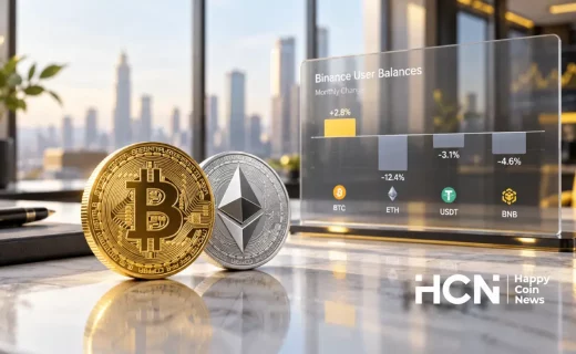 Binance фиксирует изменение балансов: ETH стало на 183,602 меньше, а BTC на 6,217 больше