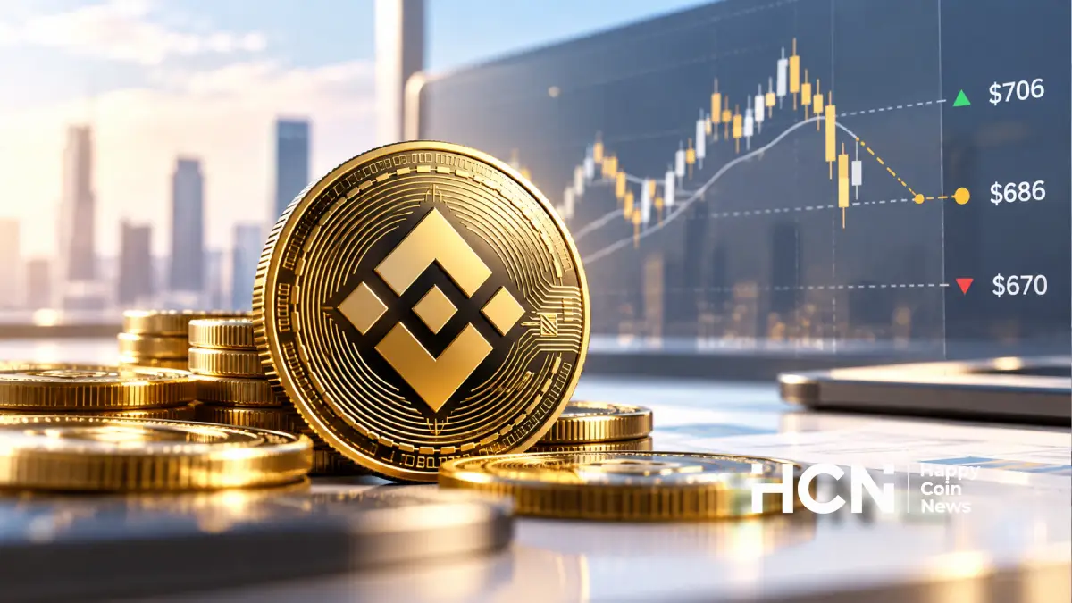 HCN AI Analyst: BNB может снизиться до <span class="notranslate" translate="no">$686</span> через <span class="notranslate" translate="no">30</span> дней