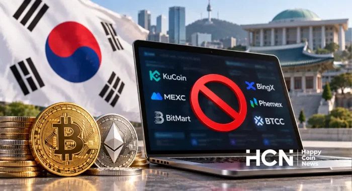 Южная Корея закрыла доступ к 27 зарубежным криптобиржам, включая KuCoin и MEXC