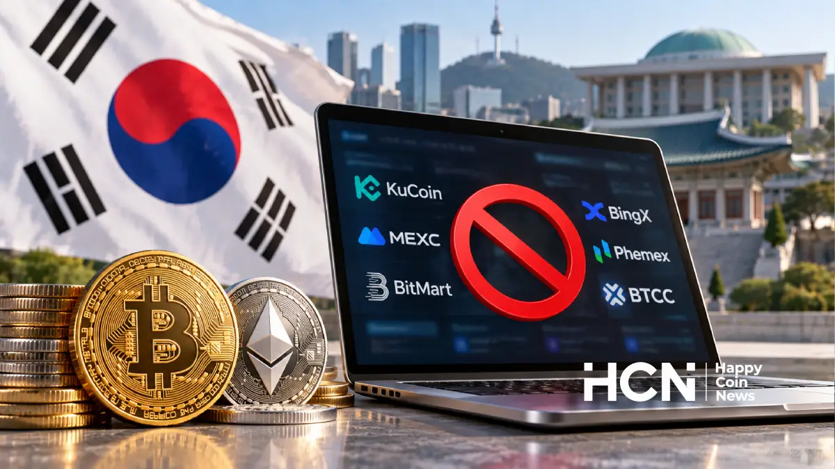 Южная Корея закрыла доступ к 27 зарубежным криптобиржам, включая KuCoin и MEXC