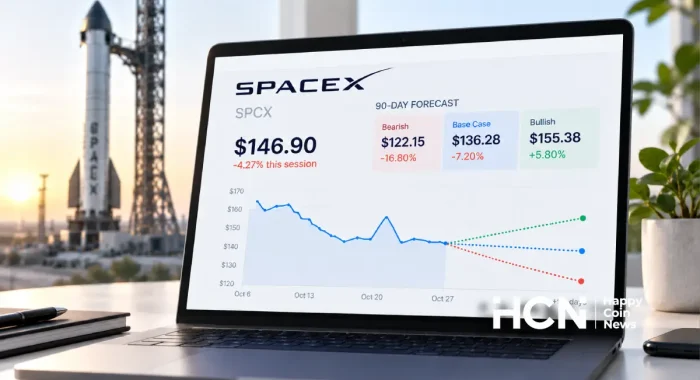 HCN AI Analyst: акции SpaceX могут снизиться до $136,28 через 90 дней