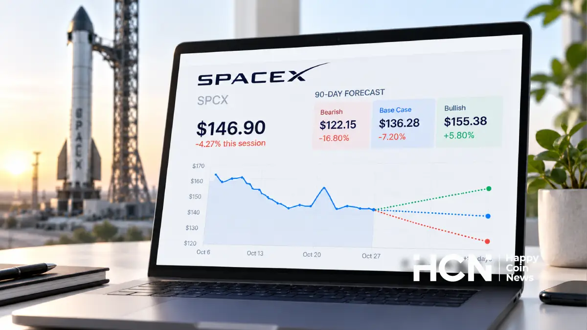 HCN AI Analyst: акции SpaceX могут снизиться до $136,28 через 90 дней