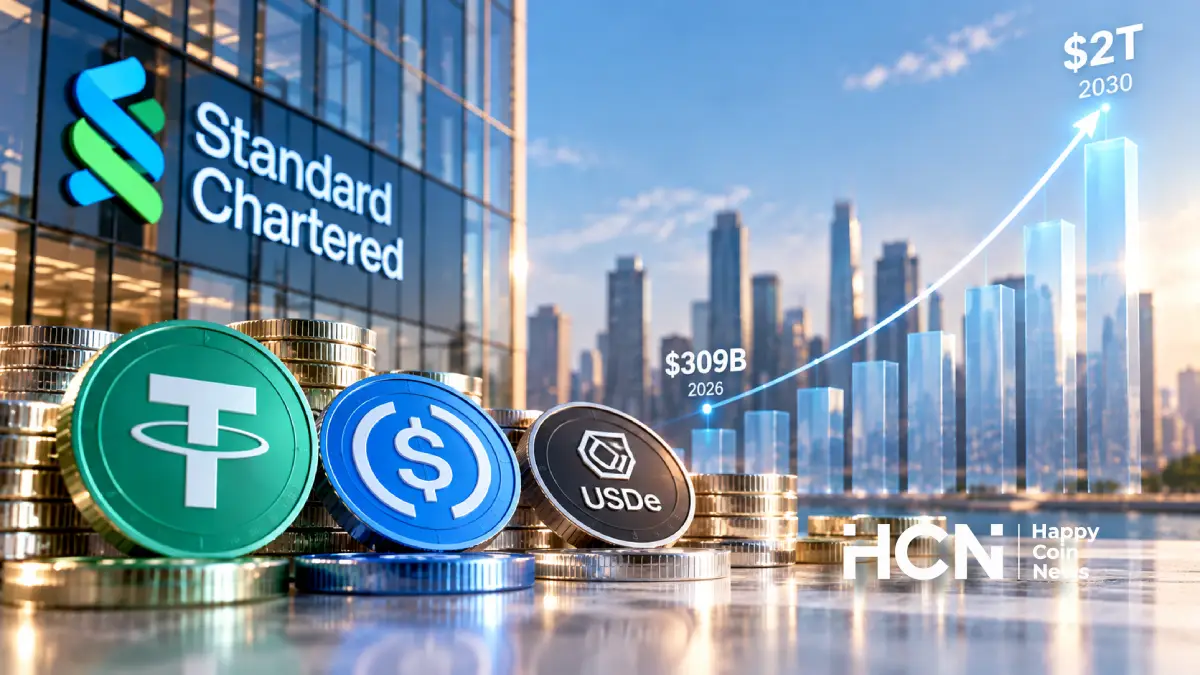 Standard Chartered: стейблкоины достигнут $2 трлн к 2030 году
