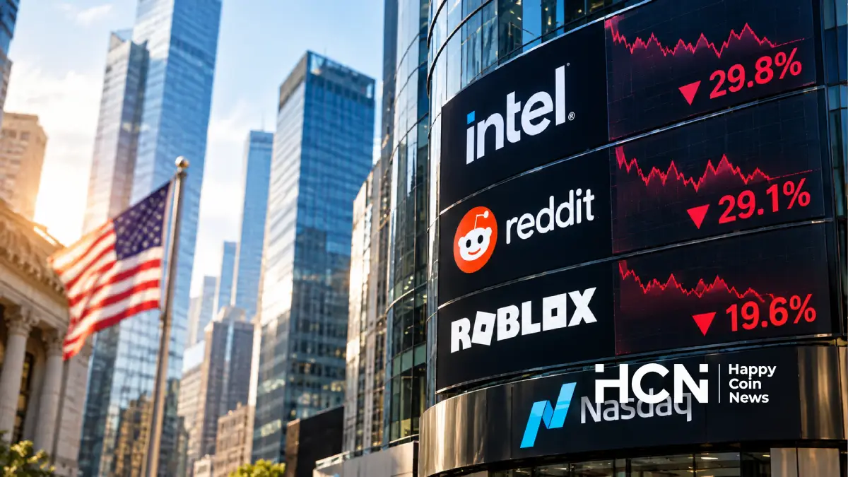 Фондовый рынок США превратился в рынок мемкоинов: Intel и Reddit рухнули на 30%